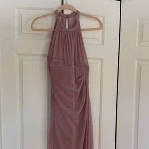 David's Bridal Dusty Rose Gown